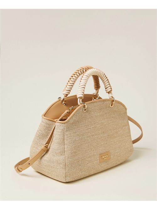 Borsa bauletto effetto rafia TWINSET | TB7053/00193